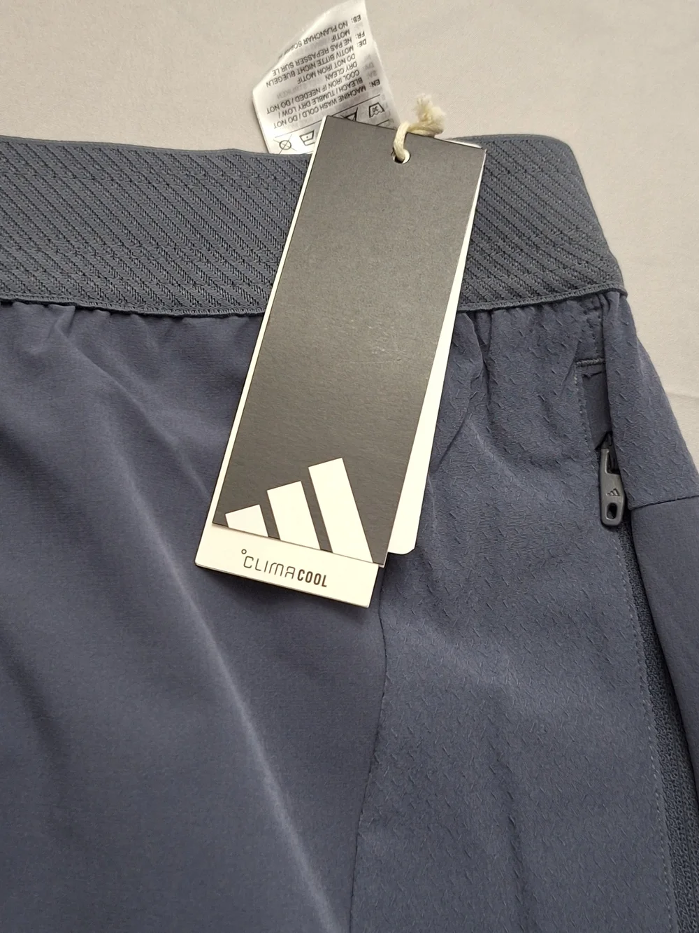 adidas Men's Slate Gray/Blue Performance Training Power Shorts
